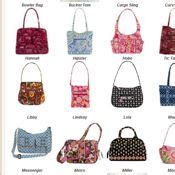 vera bradley purse style names